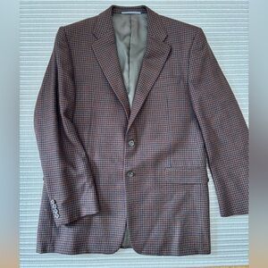 Hickey Freeman Cashmere Sport Coat in  Brown Check